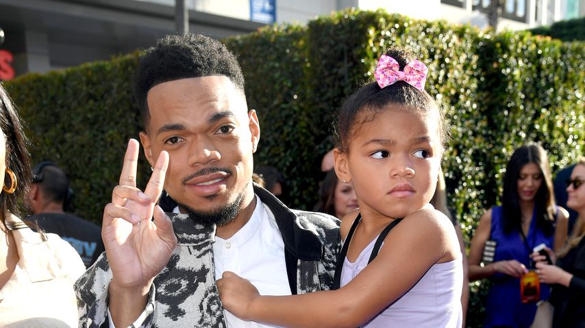 Chance the Rapper mit seiner Tochter Kensli
