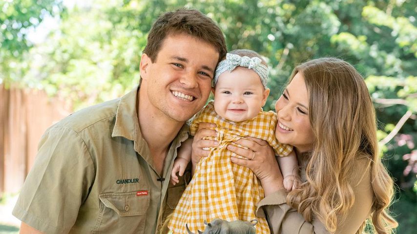 Chandler Powell und Bindi Irwin mit ihrer Tochter Grace, November 2021
