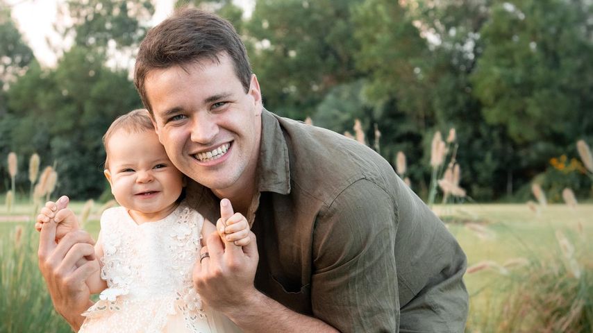 Chandler Powell und seine Tochter Grace