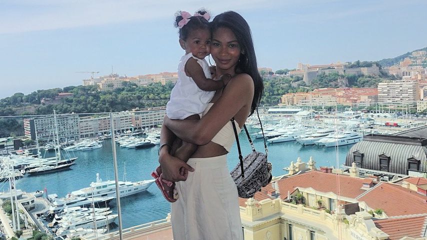 Chanel Iman und ihre Tochter in Monaco