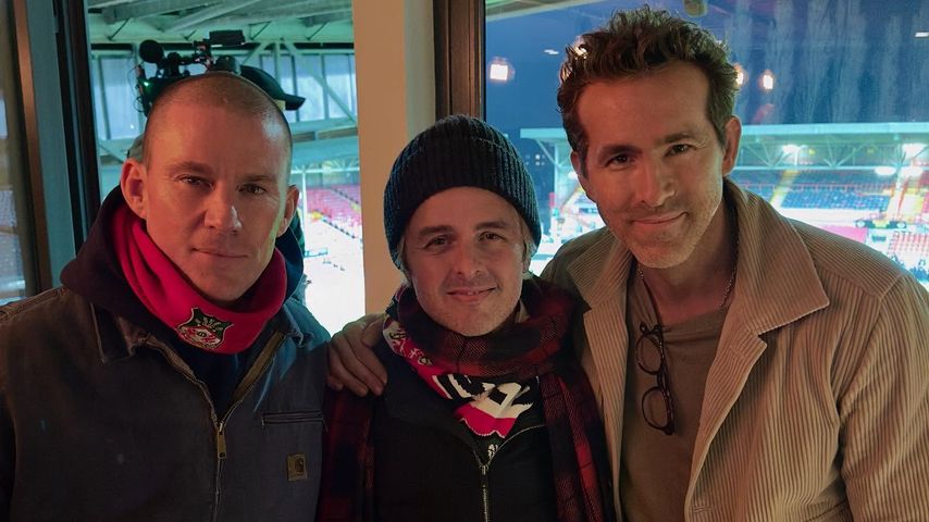 Channing Tatum, Billie Joe Armstrong und Ryan Reynolds in Wrexham