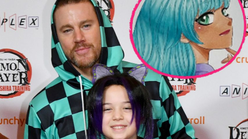 Collage: Channing Tatum mit Tochter Everly Tatum