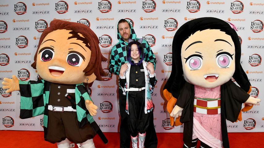 Channing Tatum und Everly Tatum auf der Premiere von "Demon Slayer" 2024