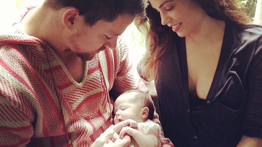 Channing Tatum und Jenna Dewan mit ihrer Tochter Everly, 2013