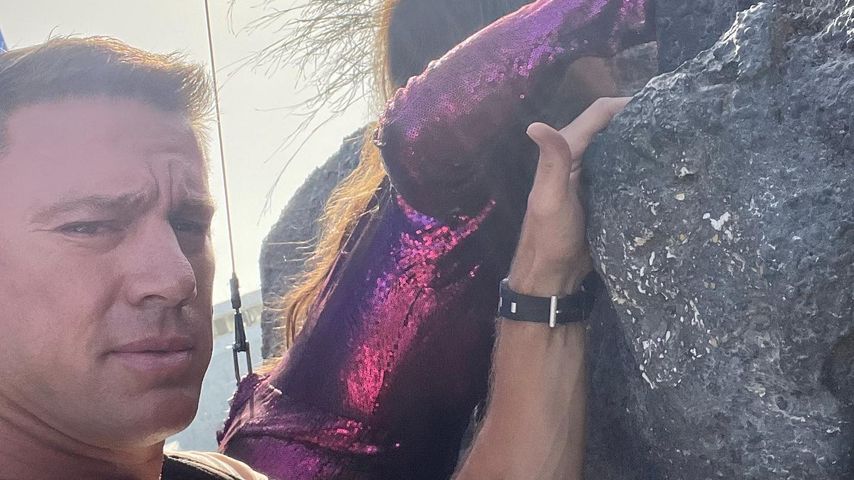Channing Tatum und Sandra Bullock beim Dreh für "The Lost City"