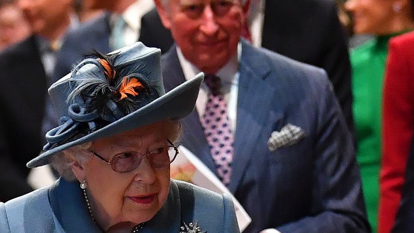 Die Queen und Prinz Charles in der Westminster Abbey