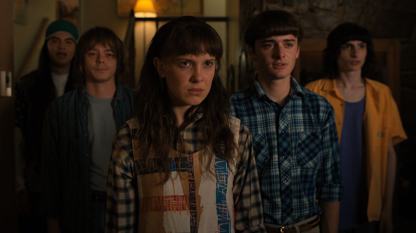 Charlie Heaton, Millie Bobby Brown, Noah Schnapp und Finn Wolfhard in "Stranger Things"