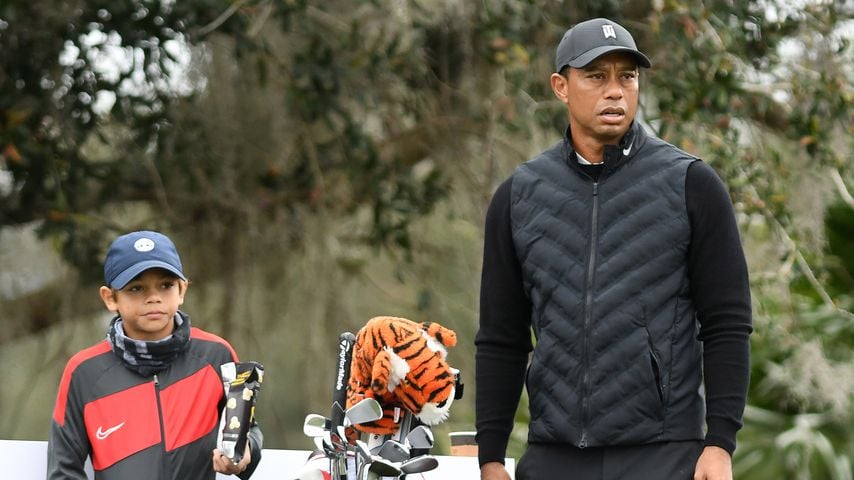 Charlie und Tiger Woods im Dezember 2020