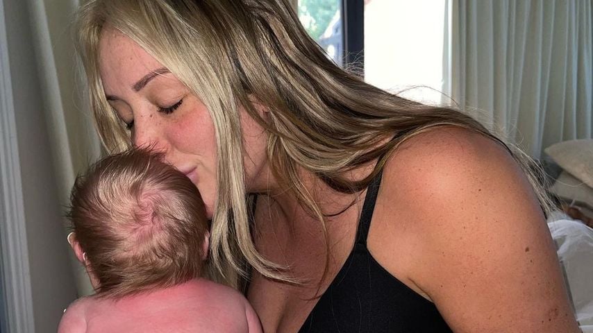 Charlotte Crosby mit ihrer Tochter Alba