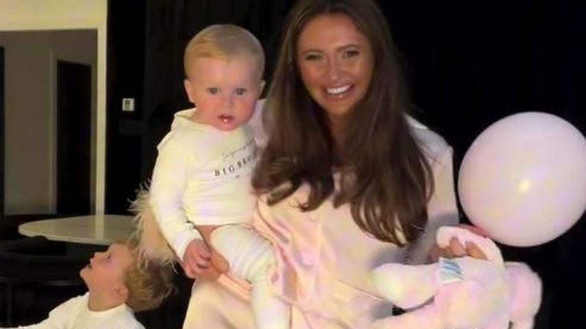 Charlotte Dawson mit ihren Kids beim Gender Reveal