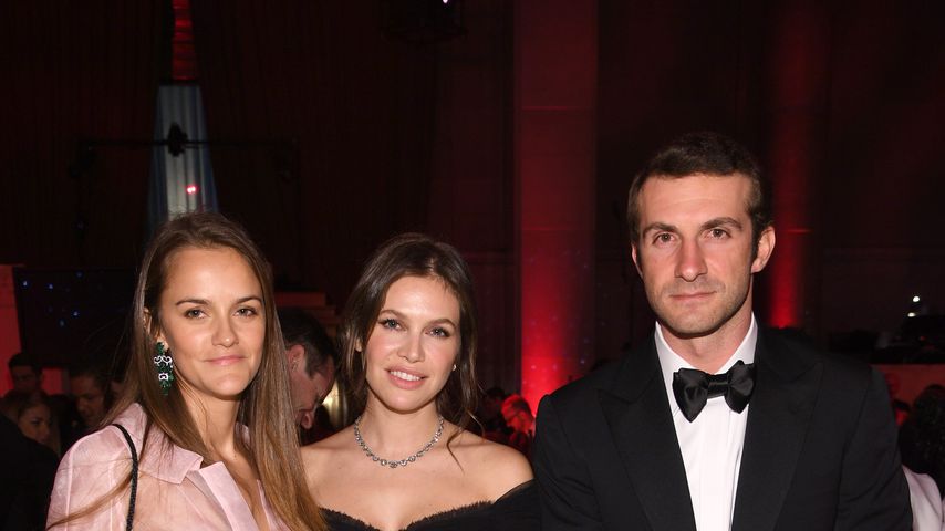 Charlotte Santo Domingo, Dasha Zhukova und Stavros Niarchos bei der DKMS-Gala in New York, 2018