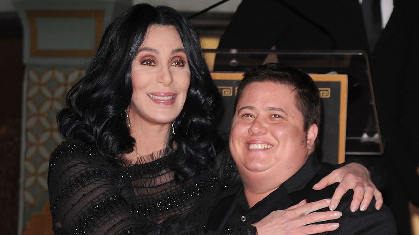 Cher und Chaz Bono 2010 in Hollywood