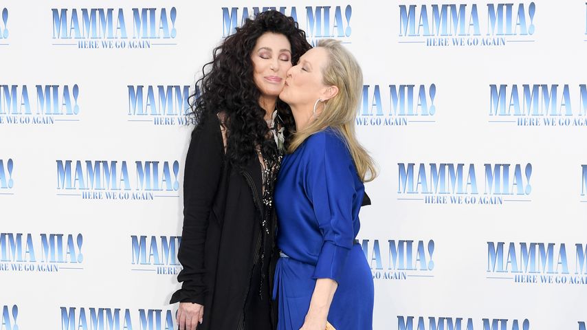 Cher und Meryl Streep, "Mamma Mia!"-Darstellerinnen