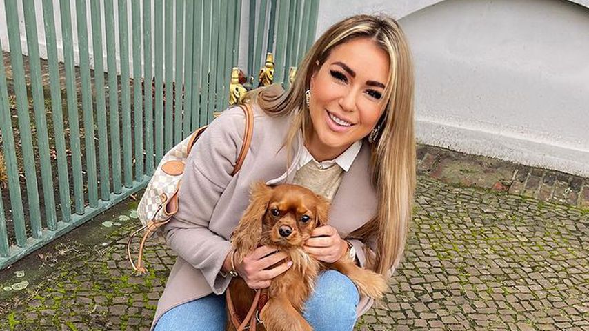 Chethrin Schulze mit ihrem Hund