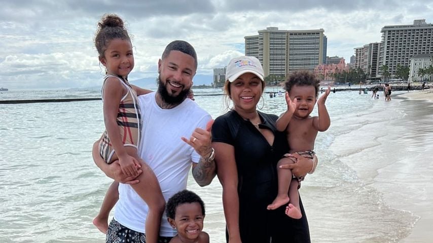 Cheyenne Floyd mit ihrem Verlobten und ihren Kindern
