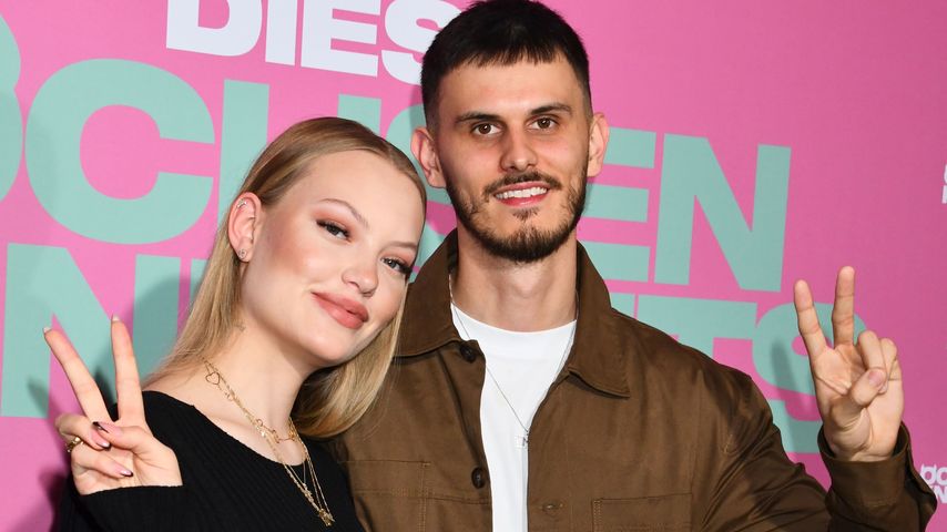 Cheyenne Ochsenknecht und ihr Mann Nino bei der "Diese Ochsenknechts"-Pressekonferenz 2023