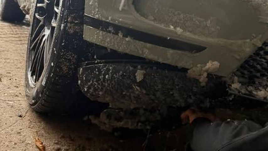 Cheyenne Ochsenknechts Auto nach einem Unfall