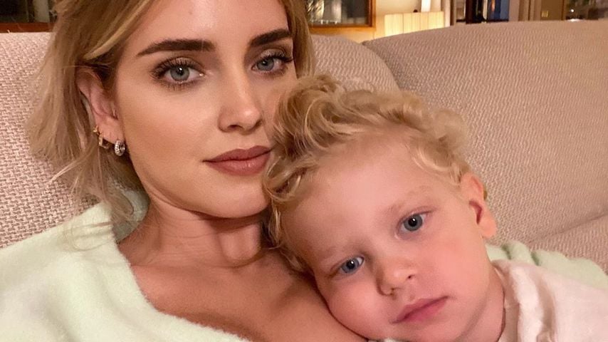 Chiara Ferragni und ihr Sohn Leo im Oktober 2020