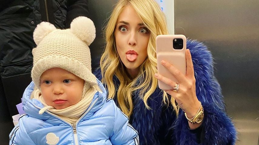 Chiara Ferragni mit ihrem Sohn Leone