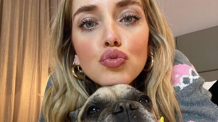 Chiara Ferragni mit ihrer Hündin Matilda