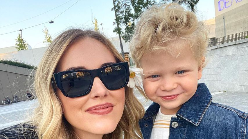 Chiara Ferragni mit ihrem Sohn Leone im September 2020