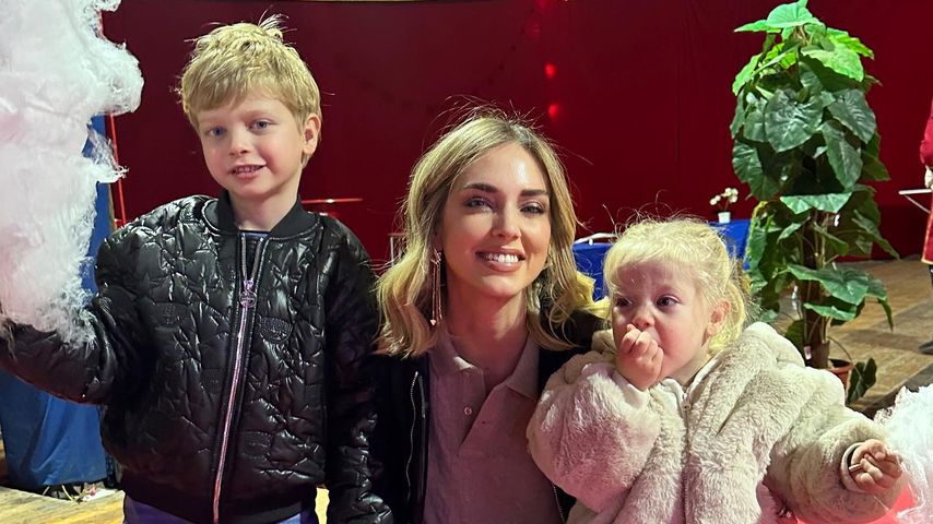 Chiara Ferragni mit ihren Kids Leone (l.) und Vittoria (r.)