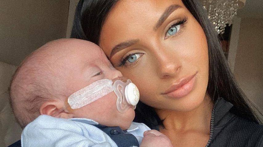 Chloe Elizabeth mit ihrem Sohn Romeo