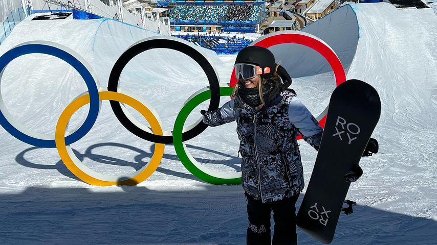 Die Snowboarderin Chloe Kim bei den olympischen Winterspielen 2022