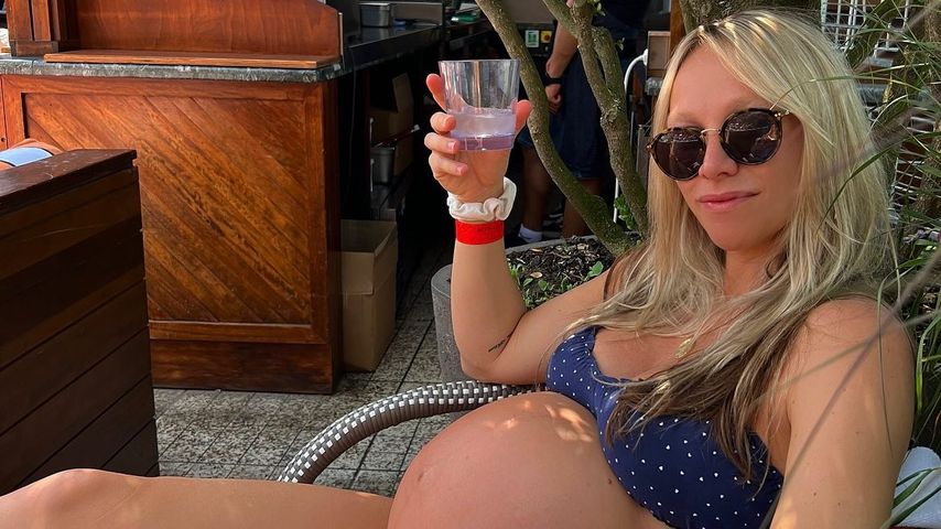 Chloe Madeley während ihrer Schwangerschaft im Juli 2022