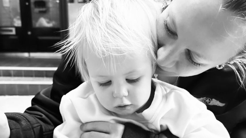 Chloe Madeley mit ihrer Tochter Bodhi