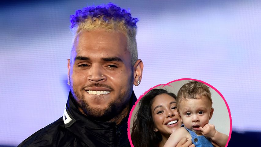 So süß strahlen Chris Browns Baby Aeko und Mama Ammika