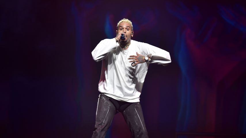 Chris Brown bei einem Konzert in Dublin, Februar 2023