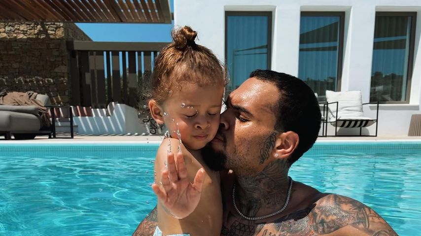 Chris Brown und Sohn Aeko