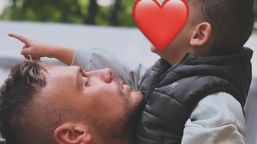 Chris Broy mit seinem Sohn George