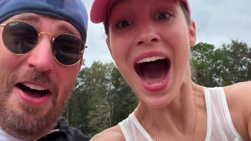 Filmstar Chris Evans und Alba Baptista