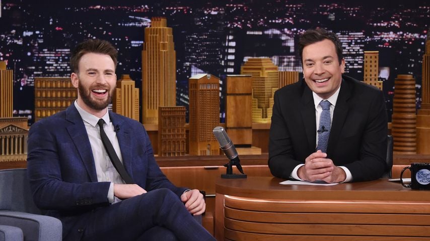 Chris Evans und Jimmy Fallon im Mai 2016