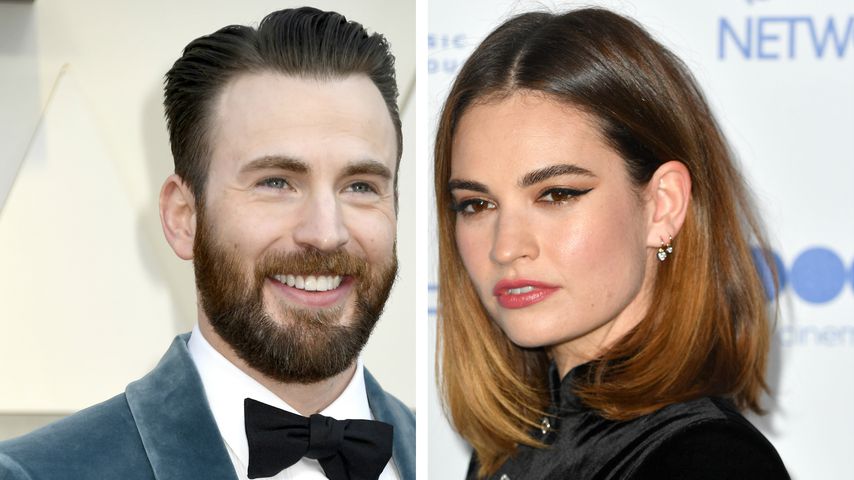 Wieder erwischt! Hier genießen Chris Evans und Lily Parktag