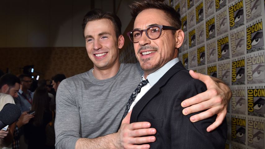 Chris Evans und Robert Downey Jr., Hollywoodstars