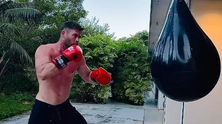 Muckis und Boxsack: Chris Hemsworth trainiert für "Avengers"