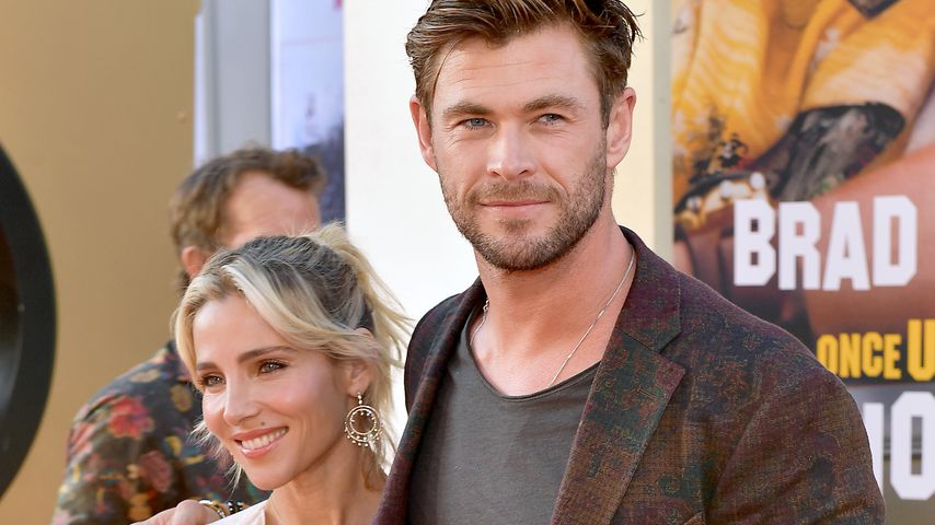 Chris Hemsworth mit seiner Frau Elsa Pataky bei der "Once Upon a Time... in Hollywood"-Premiere 2019