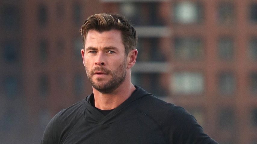 Chris Hemsworth beim Dreh der "Hugo Boss"-Werbung im Dezember 2019