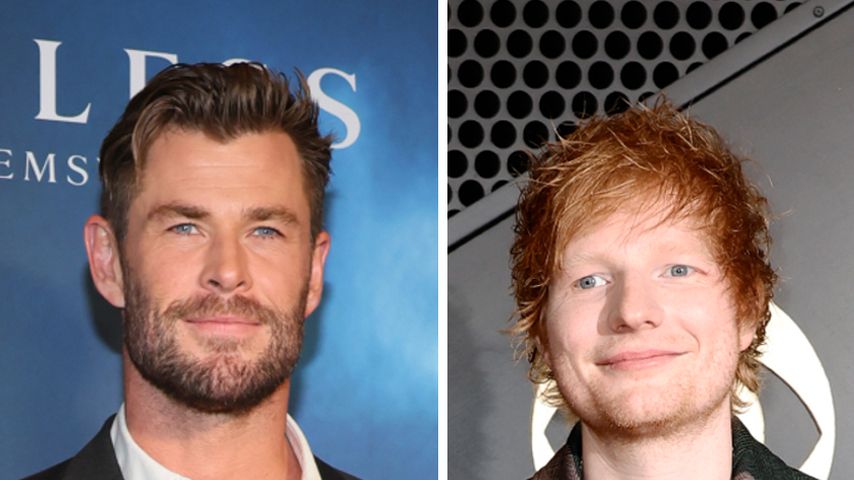 Chris Hemsworth überrascht auf Ed Sheerans Konzert an Drums