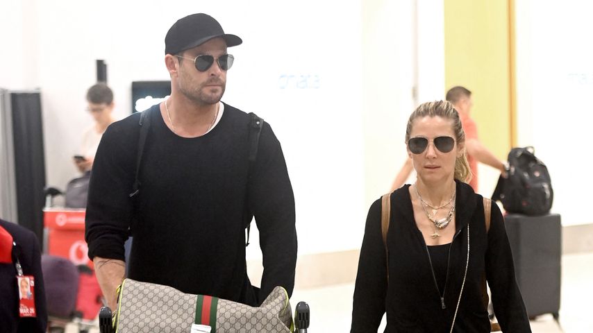 Oscar-Glamour ade! Chris Hemsworth und Elsa zurück in Heimat