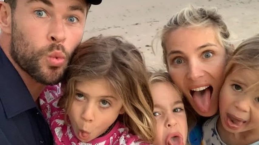 Chris Hemsworth und Elsa Pataky mit Tochter India Rose und den Zwillingssöhnen Sasha und Tristan