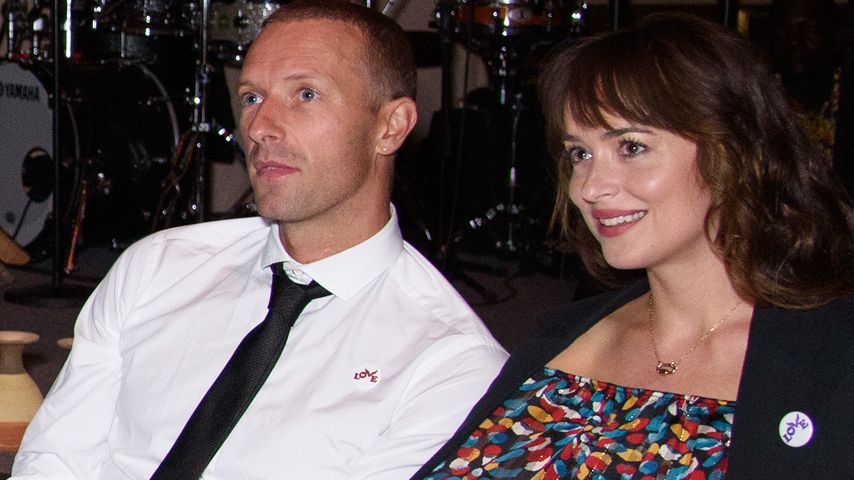 Chris Martin und Dakota Johnson im September 2019