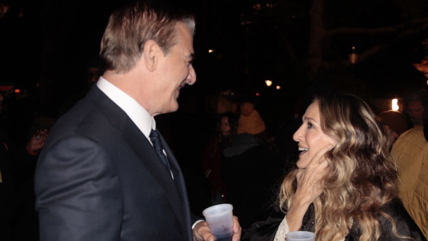 Chris Noth und Sarah Jessica Parker am Set von "And Just Like That"