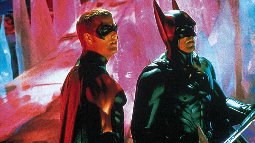 Chris O'Donnell und George Clooney im Film "Batman & Robin", 1997
