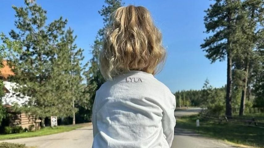 Chris Pratt, Schauspieler, mit seiner Tochter Lyla