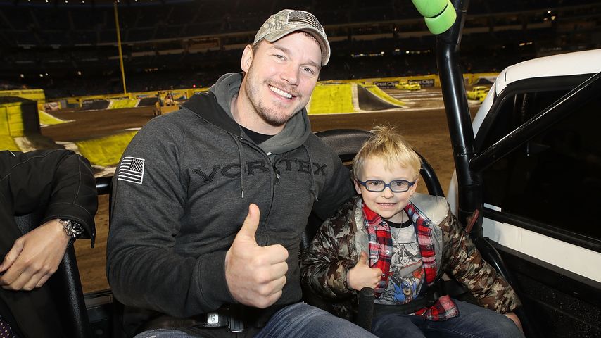 Chris Pratt und sein Sohn Jack, 2018