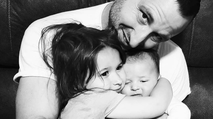 Chris Rutherford mit seinen Kids im April 2021